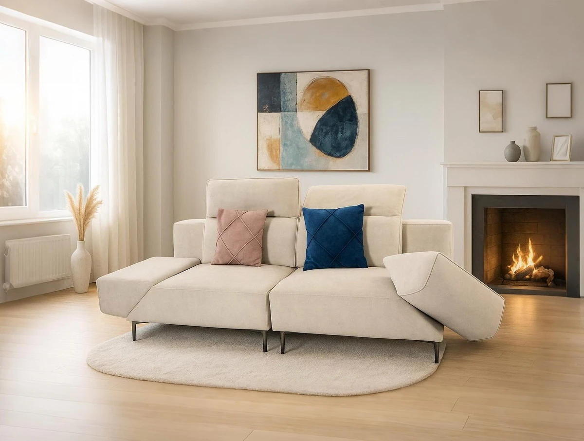 York, QS4030, functional sofa, in fabric/performance suede fabric, B2B wholesale furniture