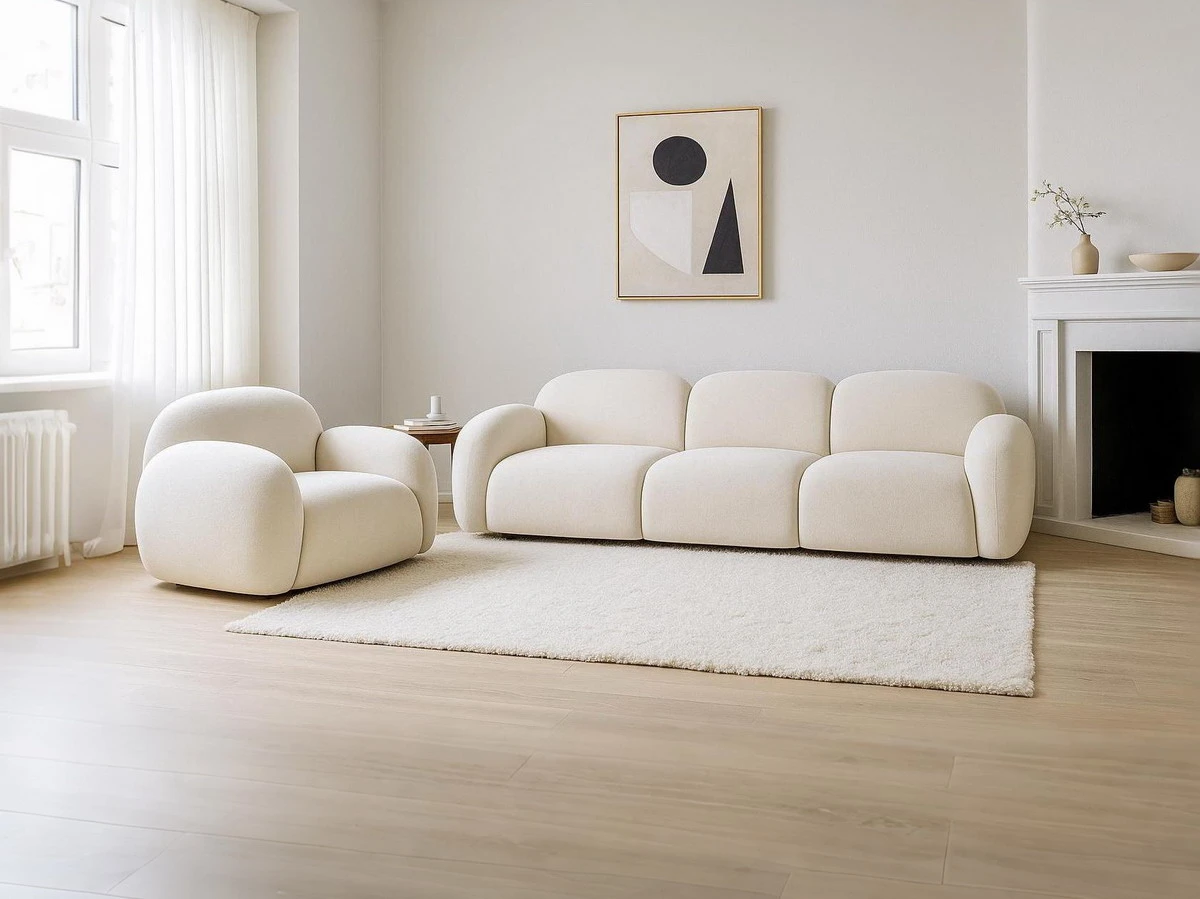Adalberto · QS3120. Adalberto, QS3120, static sofa, in fabric/Bouclé, B2B wholesale furniture — view 1
