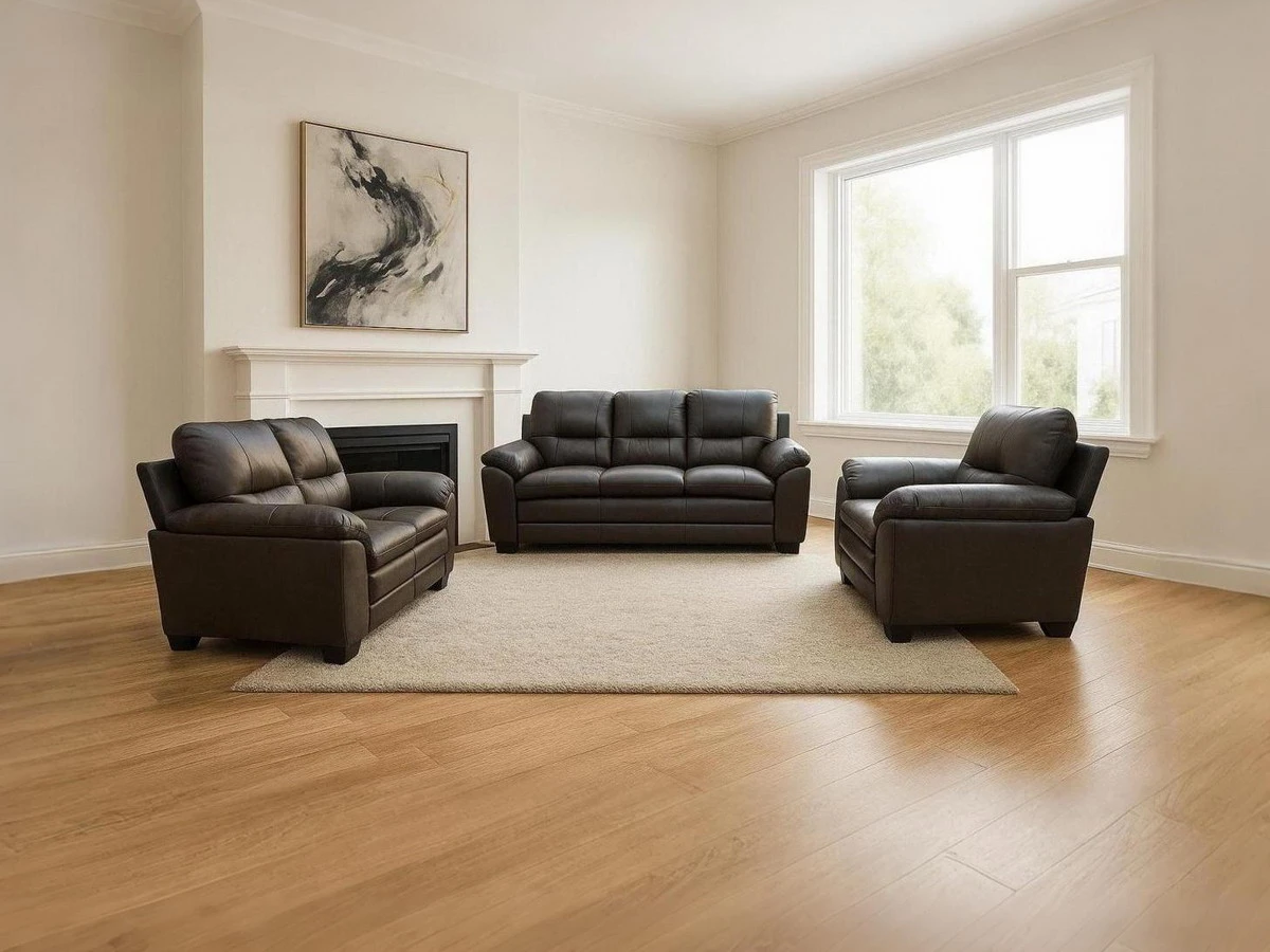 Adolf · QS3121. Adolf, QS3121, static sofa, in leatherair, B2B wholesale furniture — view 1