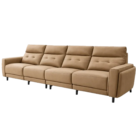 Abra, QS3166, static sofa, in leather/cow, B2B wholesale furniture