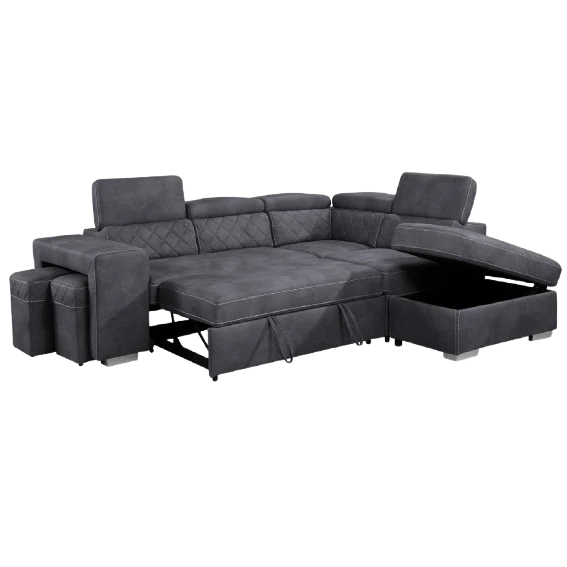 Bath, QS4032, sofa bed, in fabric/rhino-suede, B2B wholesale furniture