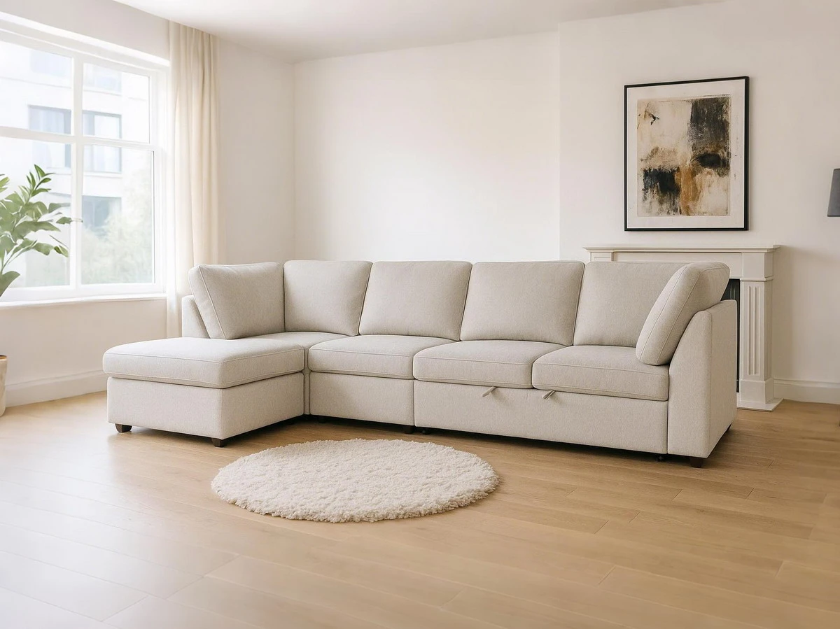Adah · QS4048. Adah, QS4048, sofa bed, in fabric/linen-look-woven, B2B wholesale furniture — view 1