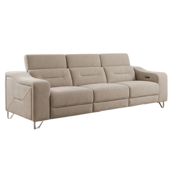 Anabel, QS6047, recliner sofa, in leather/cow, B2B wholesale furniture