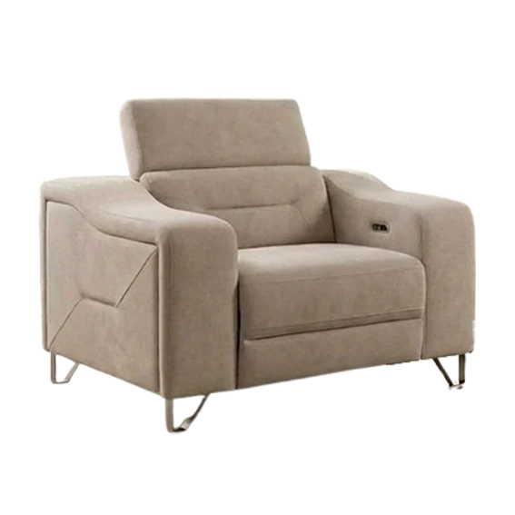 Anabel, QS6047, recliner sofa, in leather/cow, B2B wholesale furniture