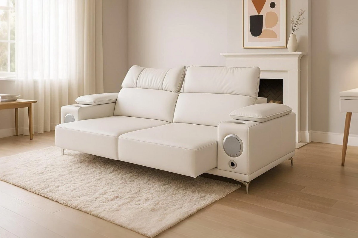 Antionette · QS6114. Antionette, QS6114, recliner sofa, in leather/cow, B2B wholesale furniture — view 1