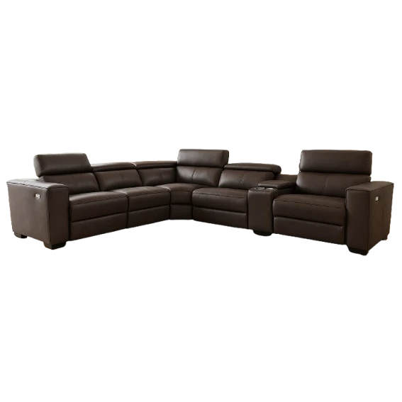 Alva, QS6058, recliner sofa, in leather/cow, B2B wholesale furniture