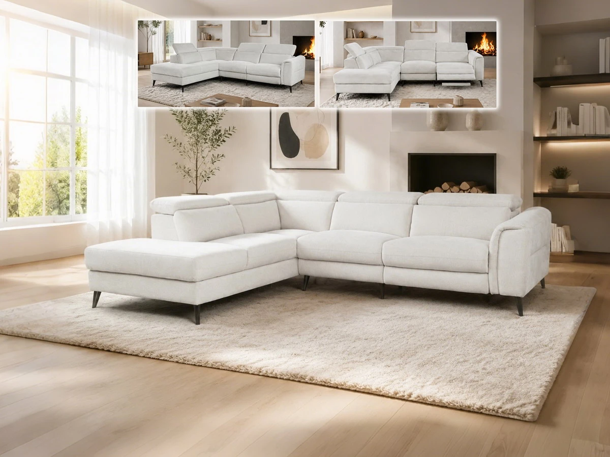 Ardith · QS6072. Ardith, QS6072, recliner sofa, in fabric/linen-look-woven, B2B wholesale furniture — view 1