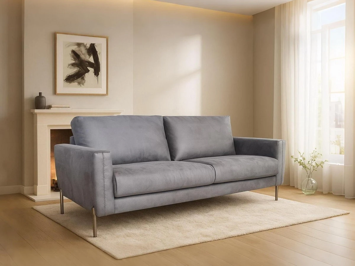 Aadesh · QS8052. Aadesh, QS8052, static sofa, in fabric/Microfiber, B2B wholesale furniture — view 1