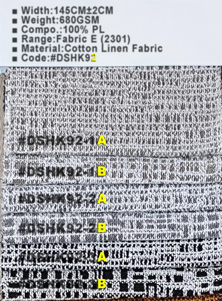 DSHK92 Cotton Linen Fabric